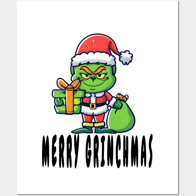 Merry Grinchmas Wall Art by Double You Store